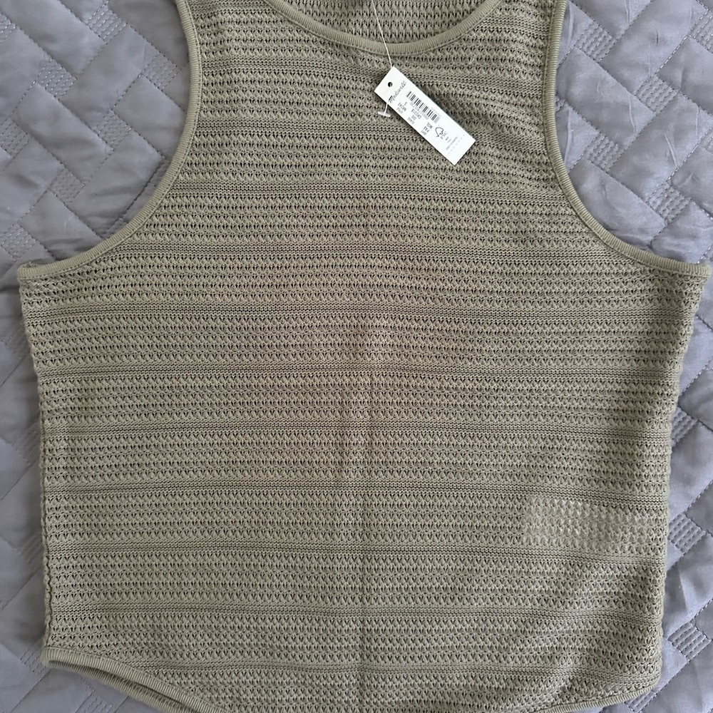 Madewell Green Knit Tank Top - Picture 3 of 5